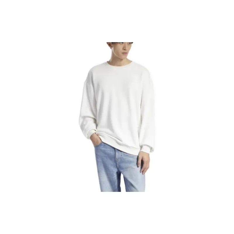 Reebok Sweatshirts Unisex Pink White-2