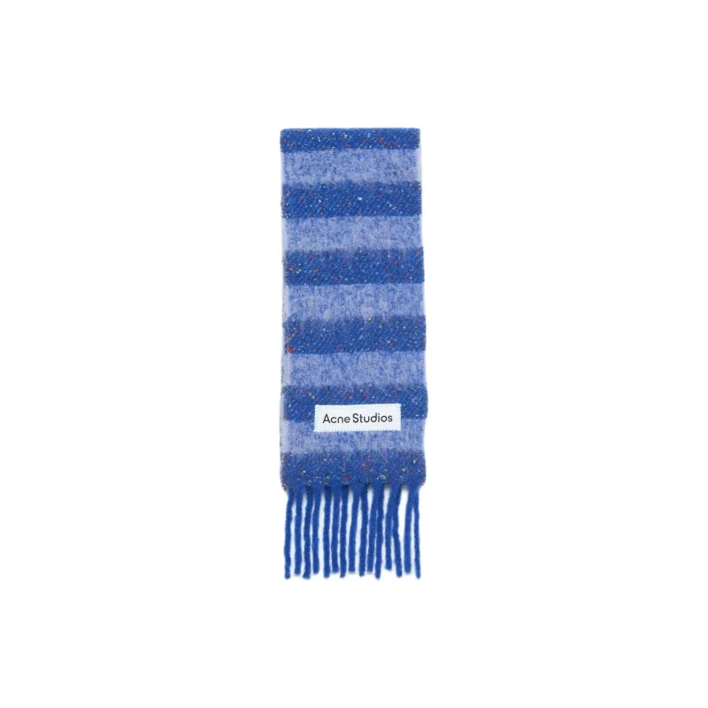 Acne Studios Striped Fringed Scarf-0