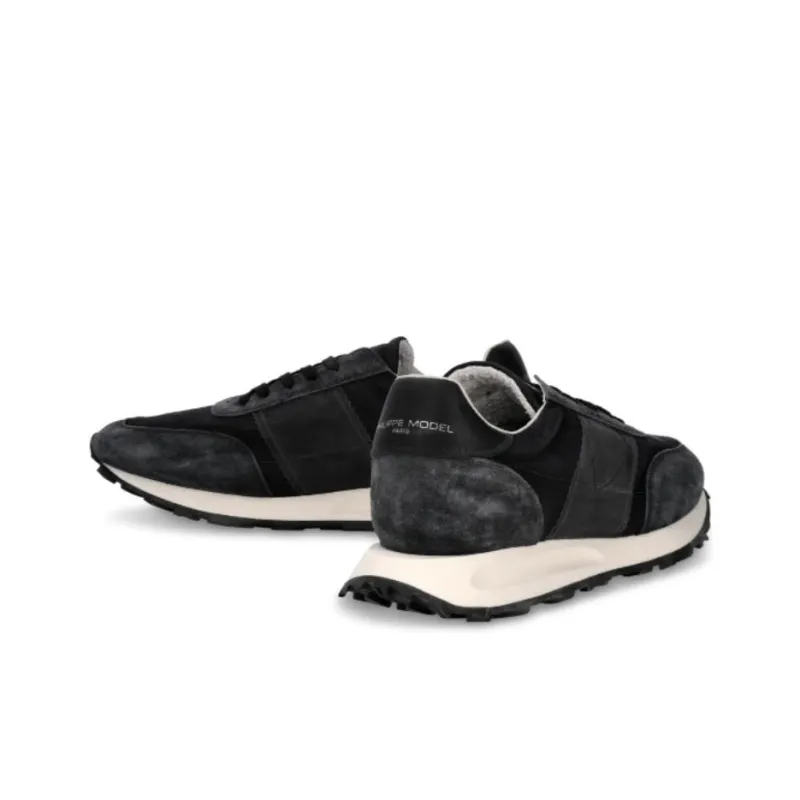 PHILIPPE MODEL Low Top Casual Shoes Men's Gray Black-2