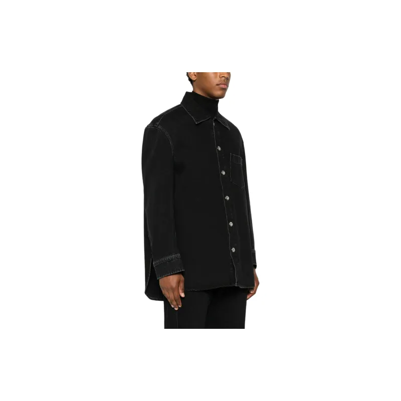 Lanvin Cocoon Button Up Denim Shirt-2