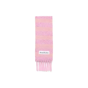 Acne Studios Striped Fringed Scarf
