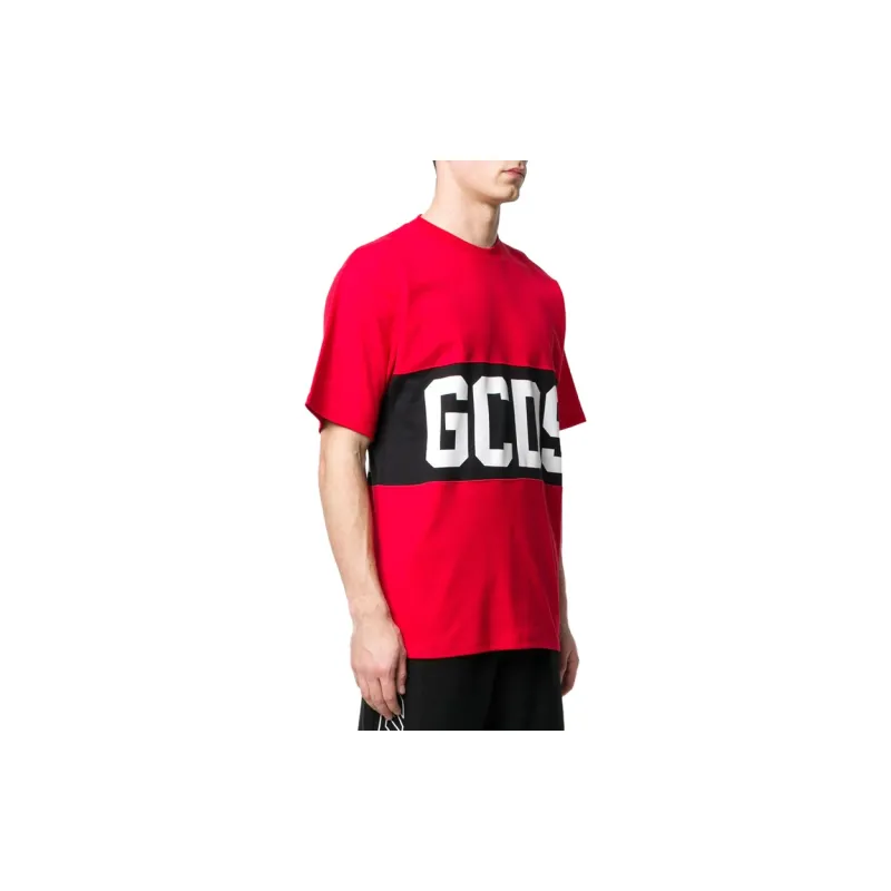 GCDS Band Logo Print T-Shirt-2