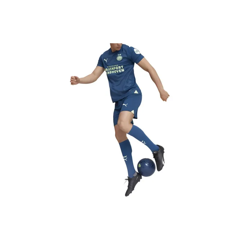 PUMA PSV Eindhoven 23/24 Football Shorts Soccer Bottoms Men's Sailboats Blue-3