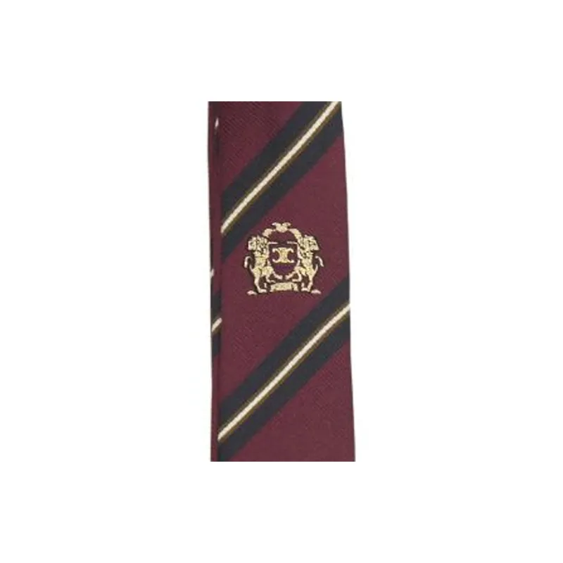 CELINE Thin Tie In CELINE Blason Silk Jacquard-2