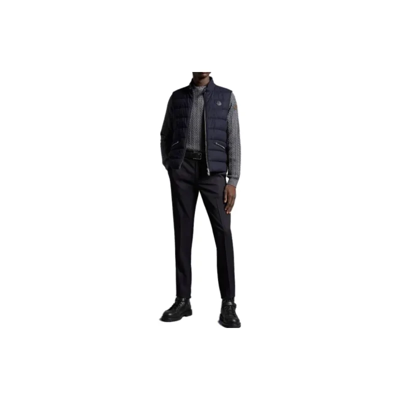 Moncler Vests Men Blue-1