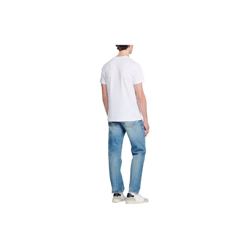 Sandro T-Shirts Men White-2