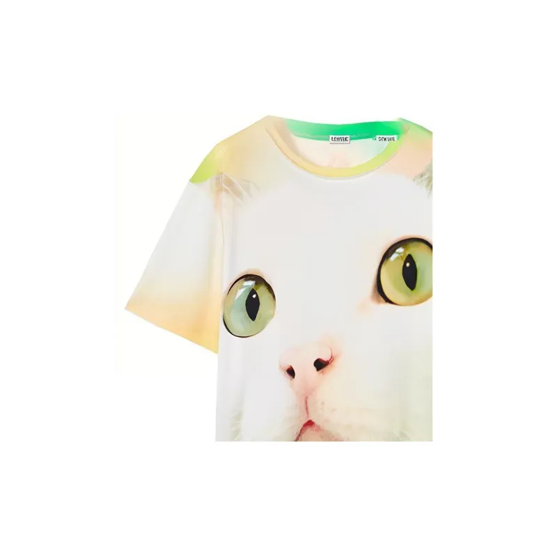 LOEWE Cat All Over Print Regular Fit T Shirt-4