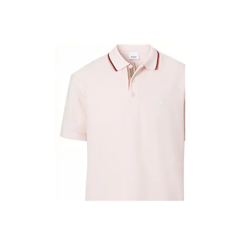 Burberry Polo Shirts Men Pink-3