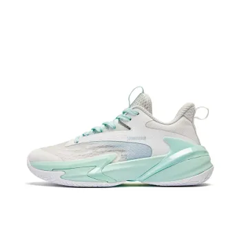 QIAODAN Slip Resistant Low Top Basketball Shoes Women's White Green