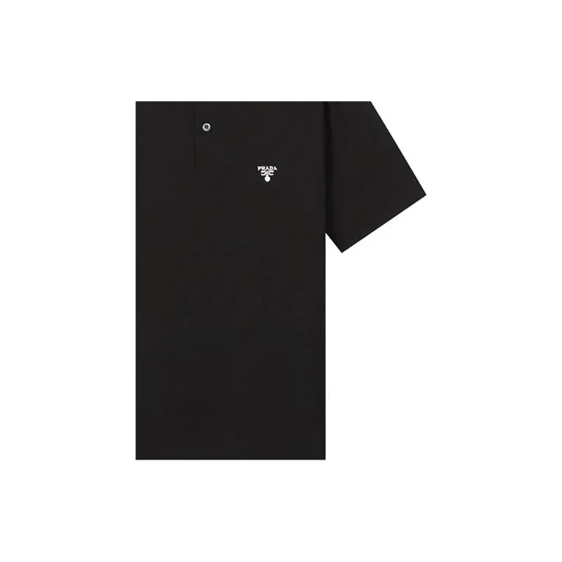 PRADA SS22 Polo Shirt Men's Black-4