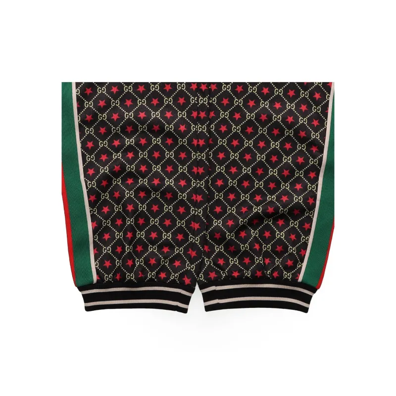 GUCCI FW21 Casual Pants Men's Red Yellow Black-4