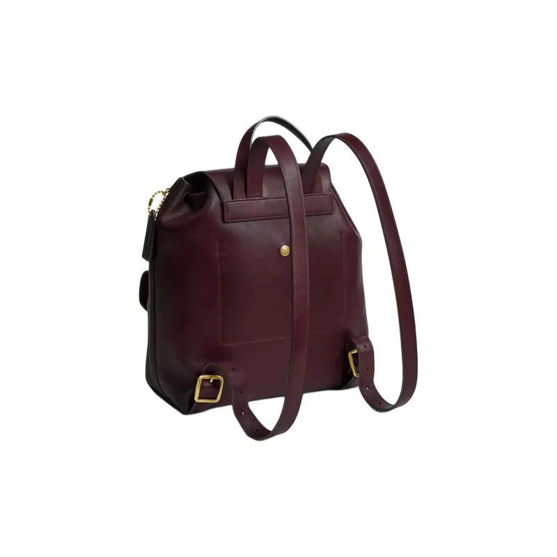 COACH Crosby Grain Leather Backpack Tubas Women's Merlot-1