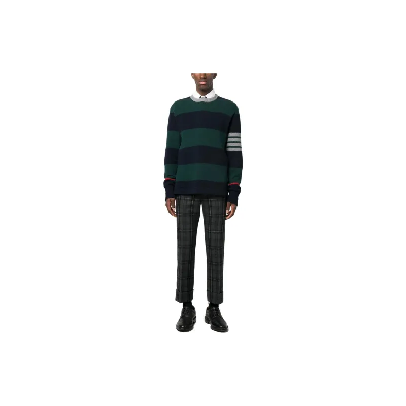 THOM BROWNE Rugby Jacquard Striped Pullover-1