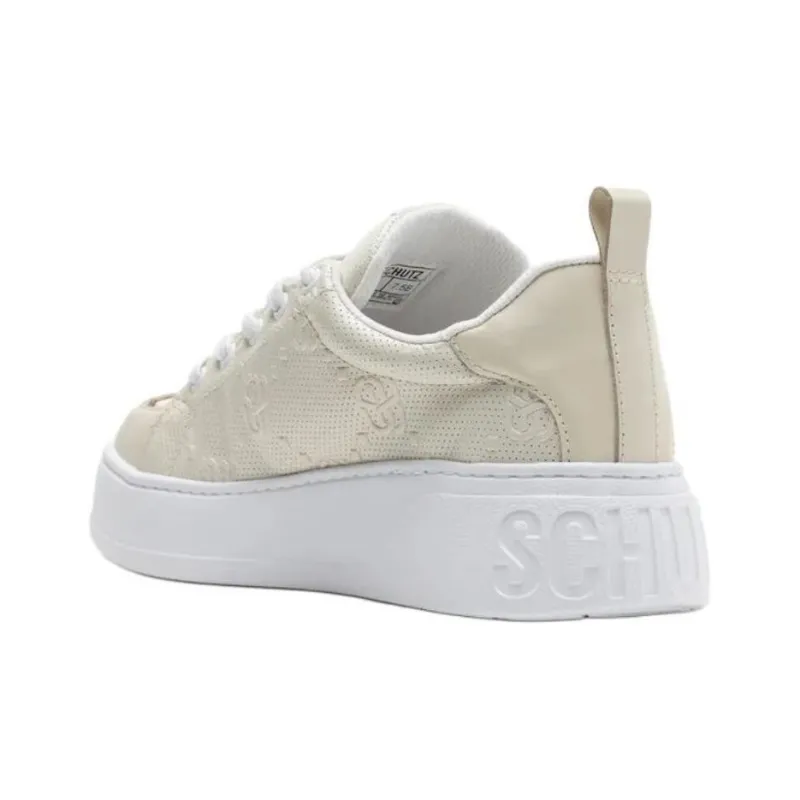 Schutz Low-Top Skateboard Shoes Women's Beige-3