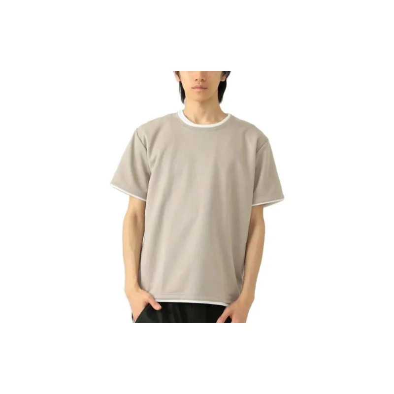 Beams T Shirts Men Light Umber-1
