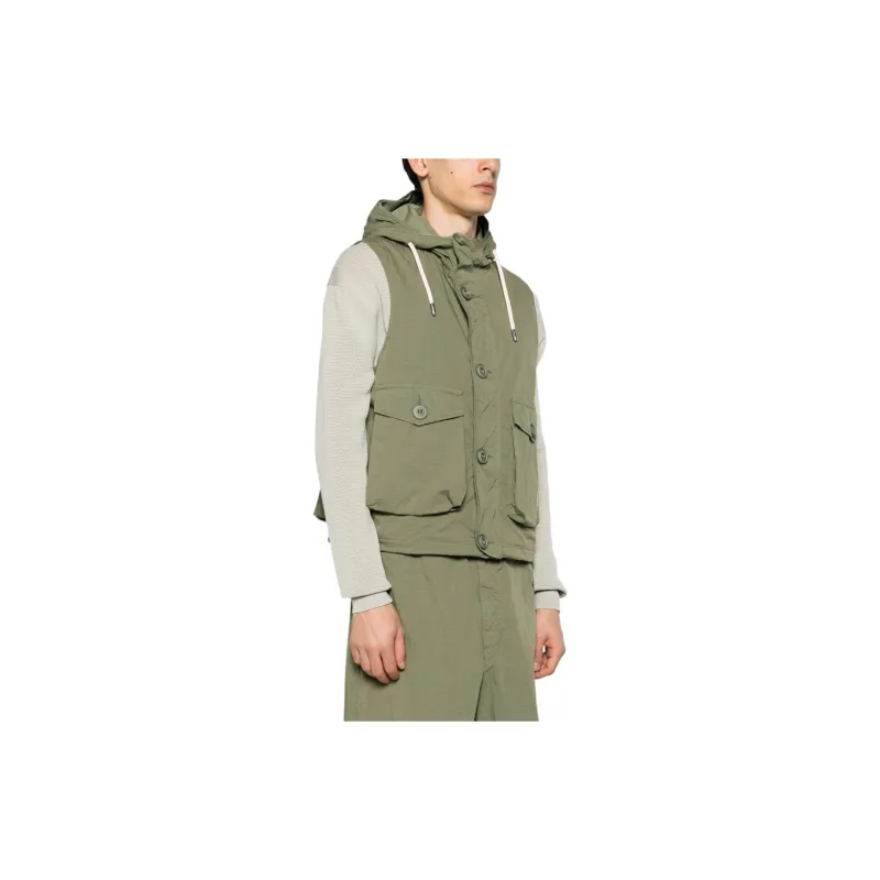 EMPORIO ARMANI Drawstring Ripstop Hooded Jacket-3