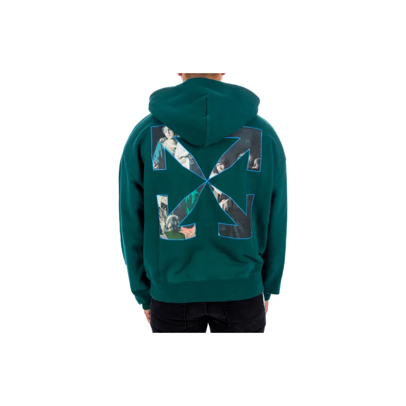 OFF WHITE Oversize Fit Caravaggio Painting Hoodie-3