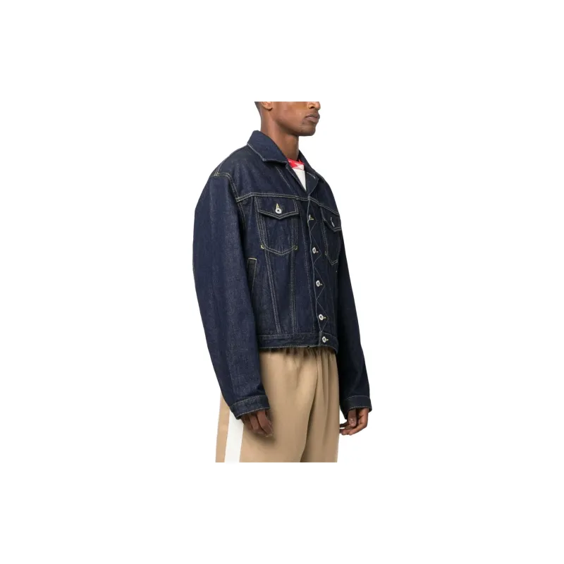 KENZO Contrast stitch Denim Jacket-1