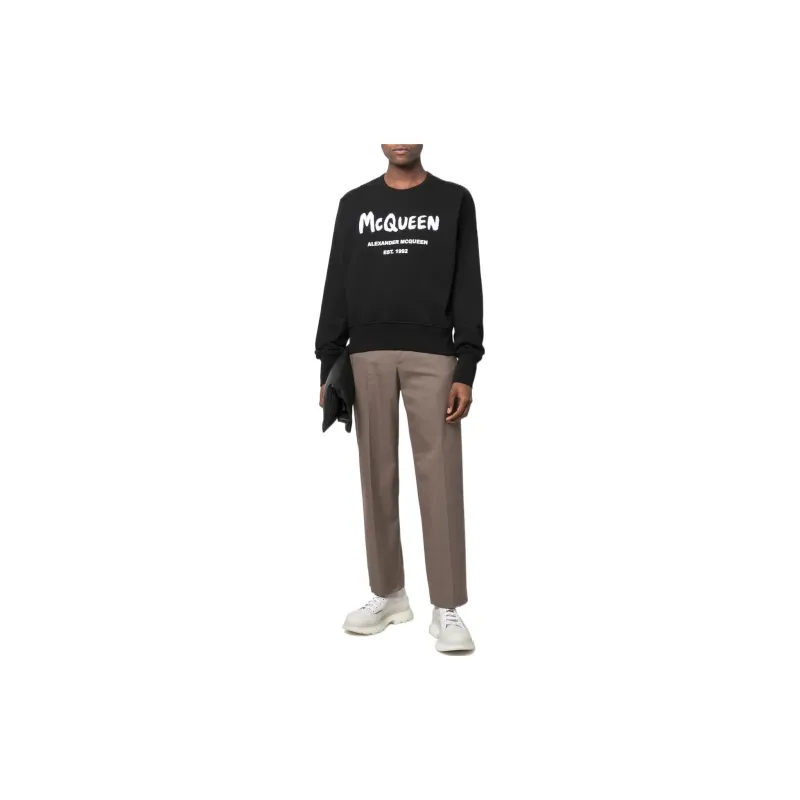 Alexander McQueen SS22 Sweatshirt Men's Black-2