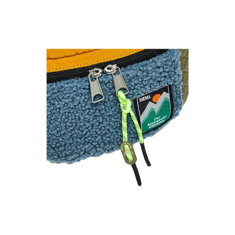DIESEL Nylon Fanny Pack Men's Black & Blue-3