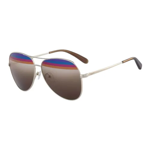 FERRAGAMO Metal Aviator Sunglasses Women's Gold