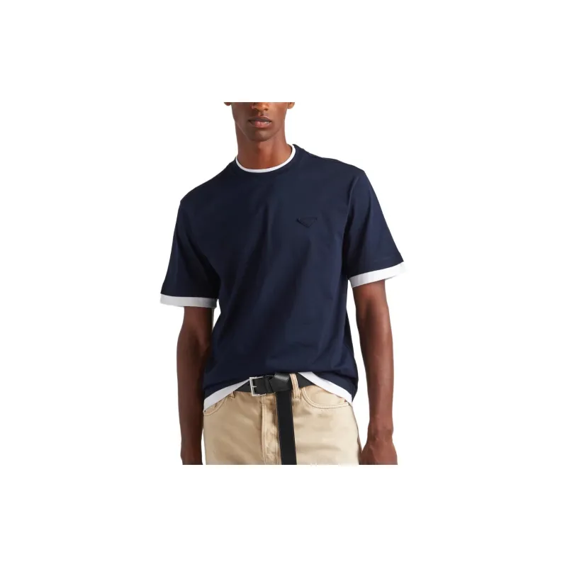 PRADA T Shirt Men's Marine Blue-2