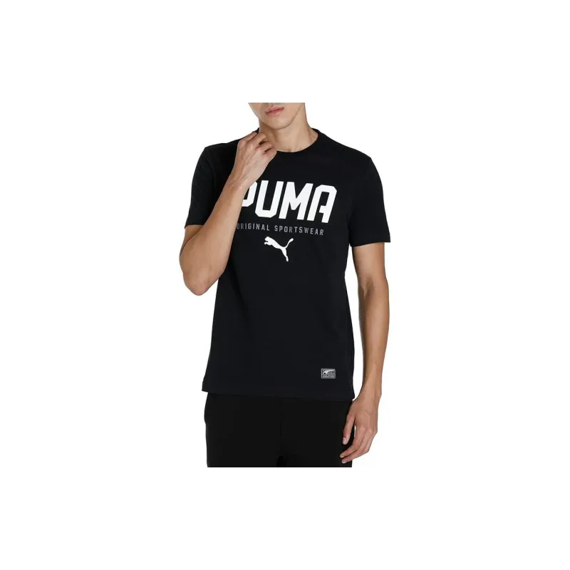 PUMA STYLE TEC T Shirt Men's Black-3