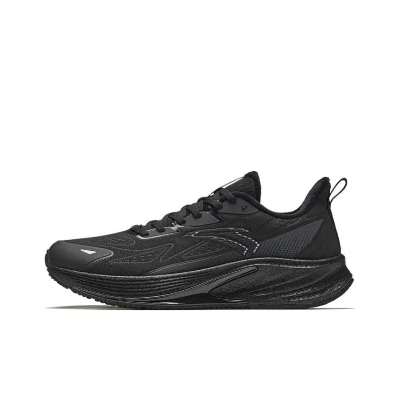 Anta Rocket 6.0 Wear-Resistant Coverage Rebound Low-Top Casual Running Shoes Men's Black Gray-0