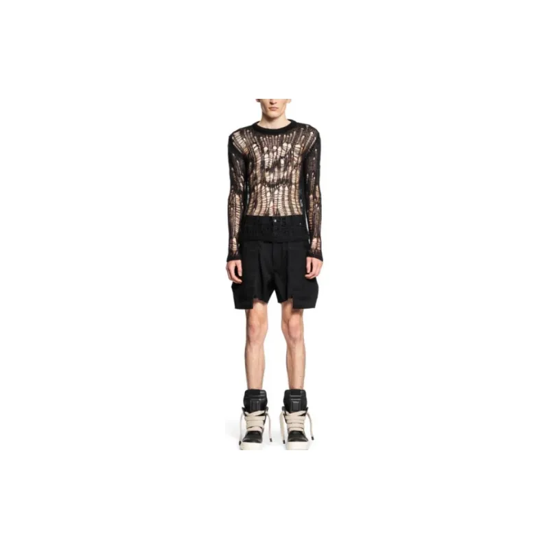 RICK OWENS Biker Level Knitted Jumper-4