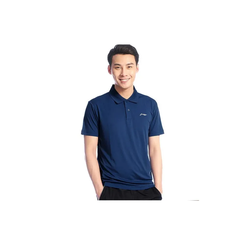 LiNing Training Series Polo Shirt Unisex Navy Blue-3