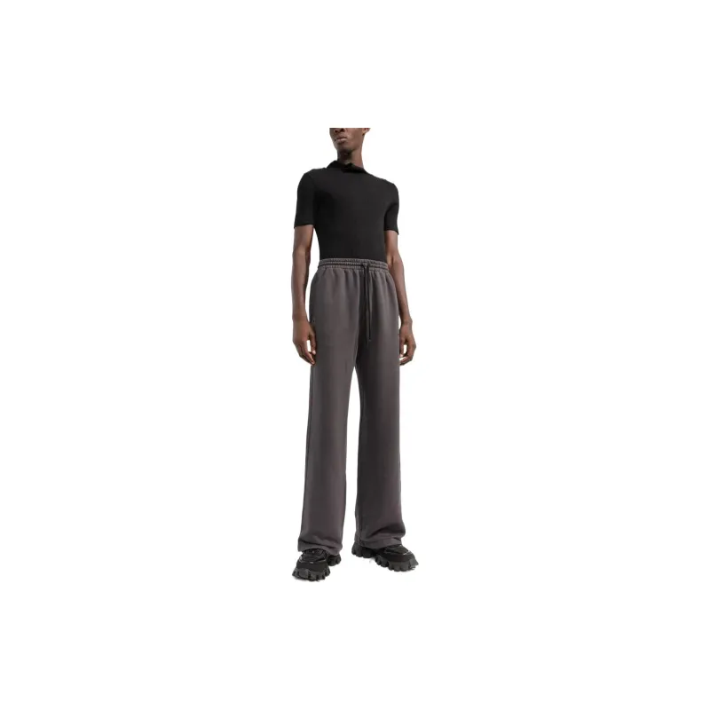 OFF-WHITE Wide-leg Cotton Track Pants-1