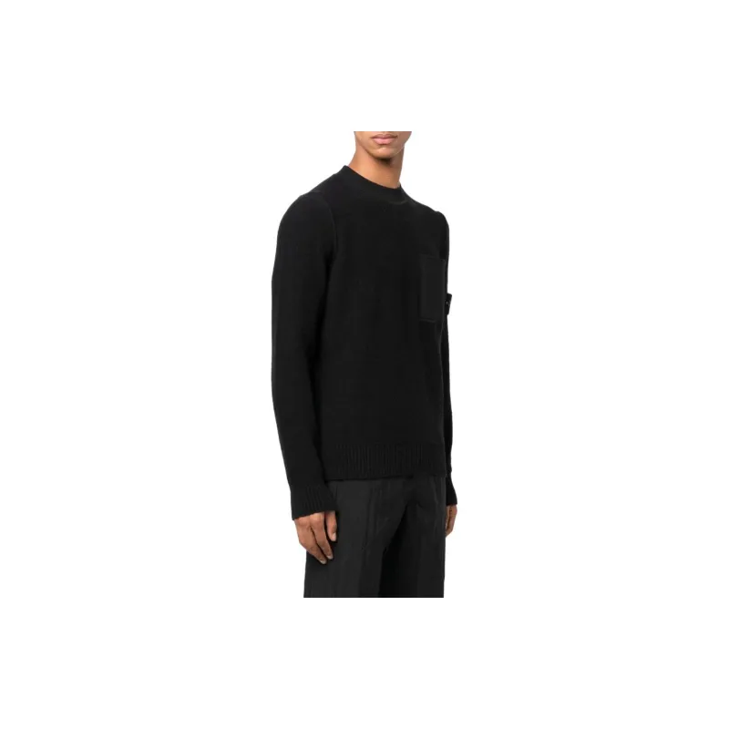 STONE ISLAND Compass Patch Crew Neck Sweater-1