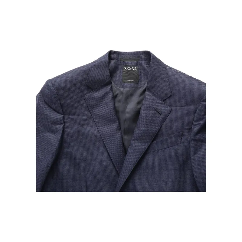 Zegna SS24 Business Suit Men's Dark Blue-6