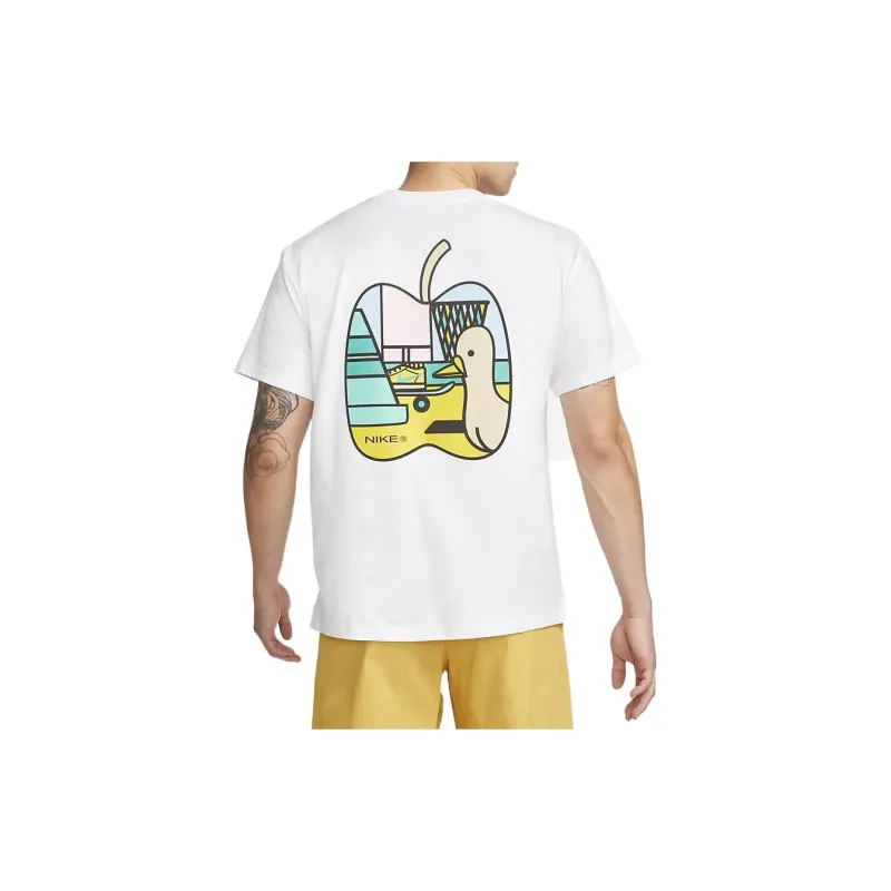 Nike T Shirts Men White-4
