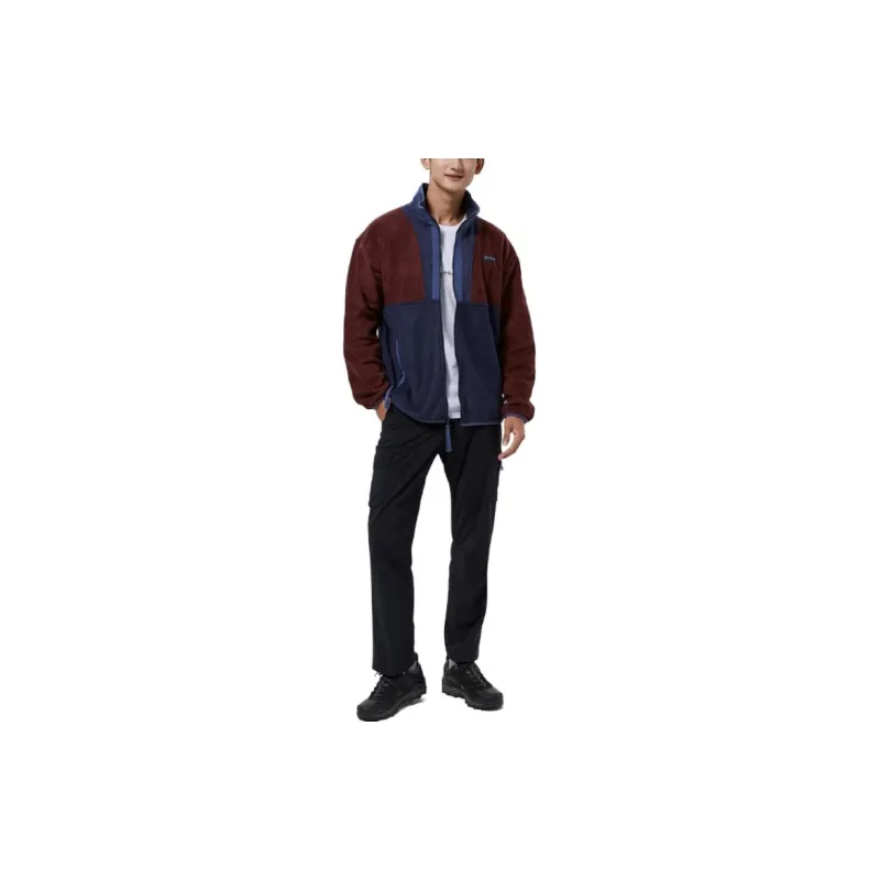 Columbia Back Bowl Jackets Unisex Ink Blue/Brown-2