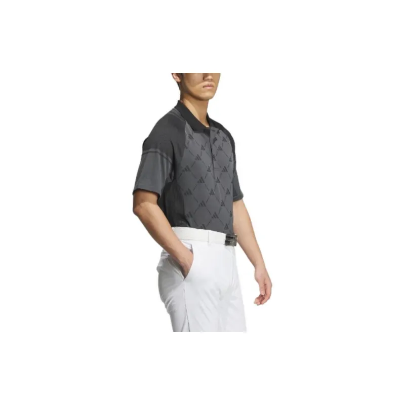 Adidas Polo Shirts Men Gray-3