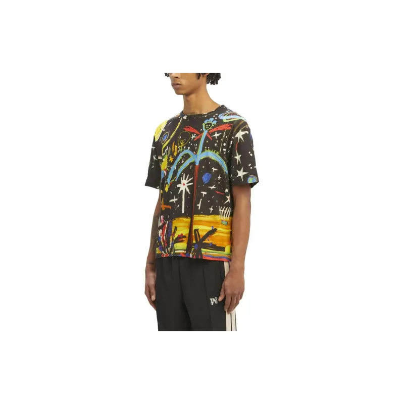 PALM ANGELS Graphic print Crewneck T shirt-3