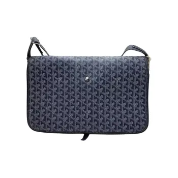 GOYARD Canvas With Calfskin Shoulder Bag, Crossbody Bag Men's Gray
