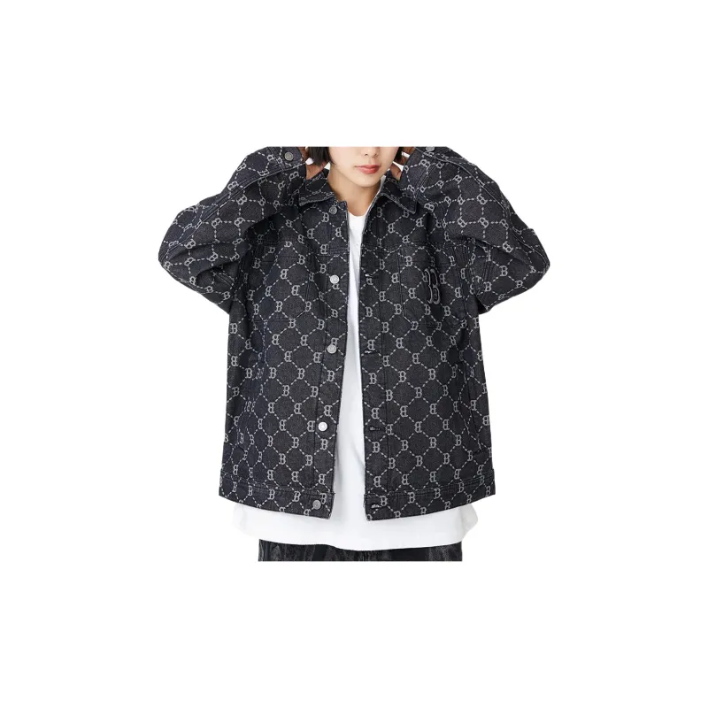 MLB Old Flower Jackets Unisex Black-4