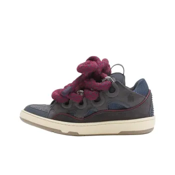 Lanvin Curb Low Top Skateboard Shoes Women's Gray