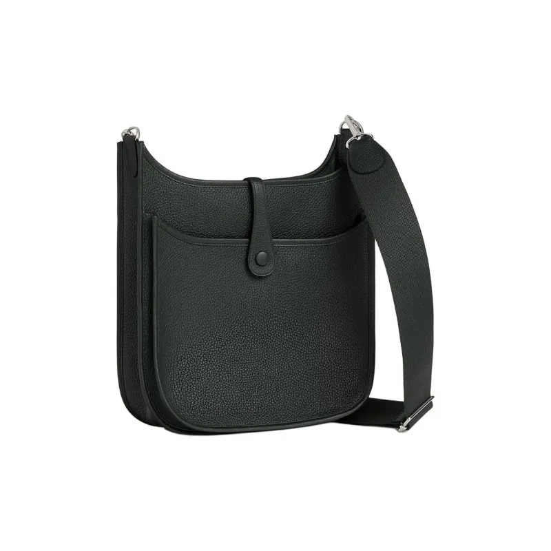 HERMES Evelyne Clemence Bullock Leather Crossbody Bag Shoulder Bag Women's U4 Vert Vertigo 67 Vert Fonce Dark Green-2