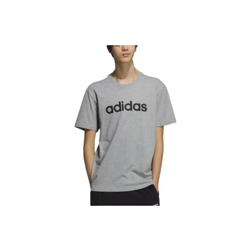 Adidas T Shirt Men's Medium Heather Gray-3