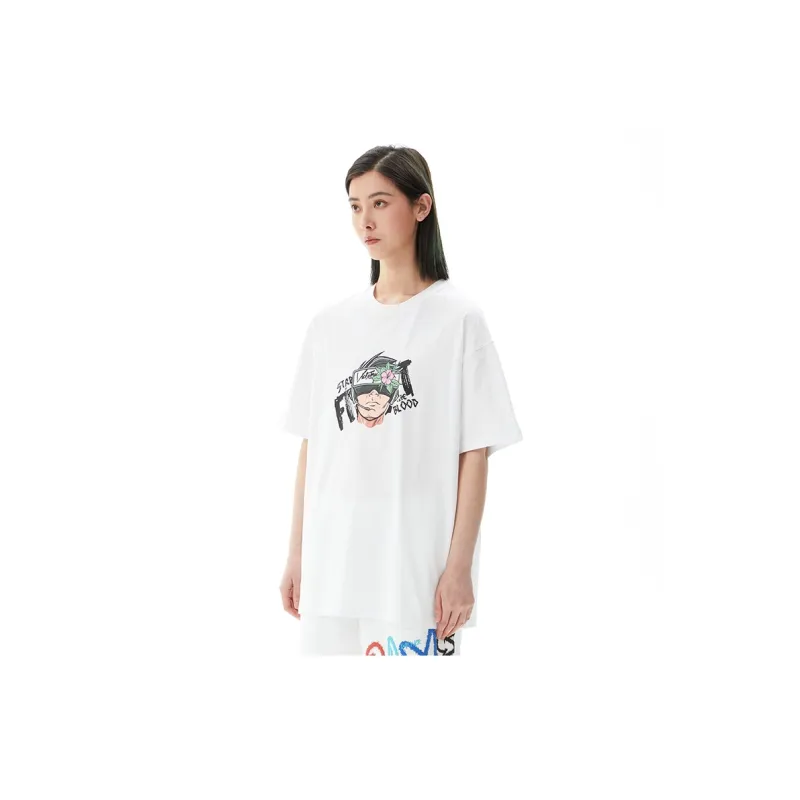 Lining X LNG X Li Ning T Shirts Unisex Standard White-5