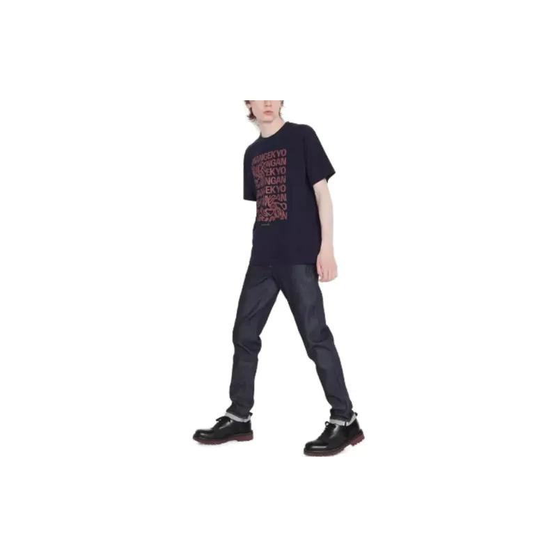 UNIQLO T Shirt Unisex Navy Blue-3