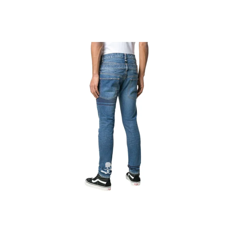 MASTERMIND WORLD Logo embroidered Skinny Jeans-2