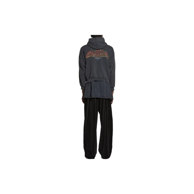 Balenciaga Offshore Zip Up Hoodie Medium Fit-3