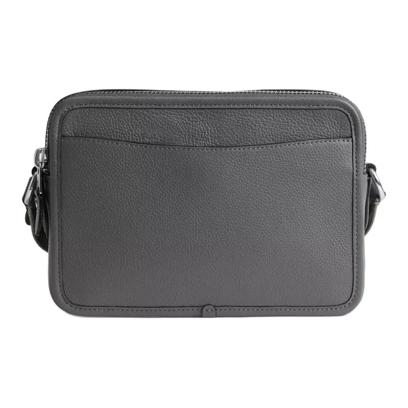 COACH CharterCrossbody Leather Shoulder Bag, Crossbody Bag Medium Size Men's Charcoal-2
