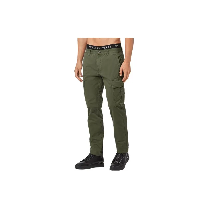 PHILIPP PLEIN Straight leg Cargo Trousers-1