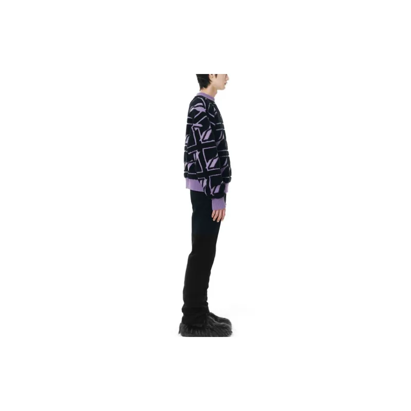WE11DONE Sweaters Unisex Purple-3