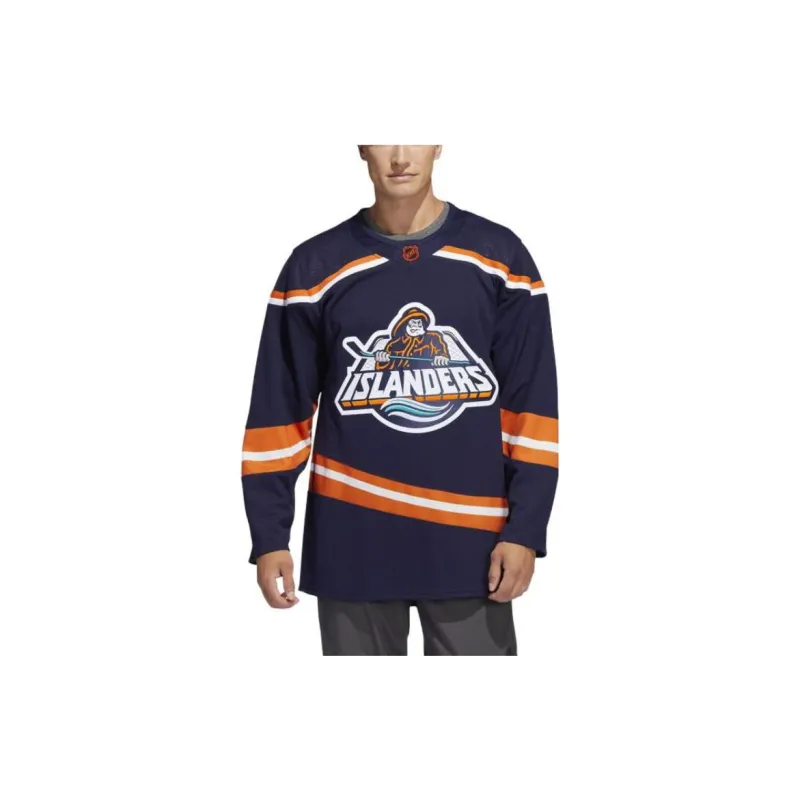 Adidas Islanders Authentic Reverse Retro Wordmark Jersey-2